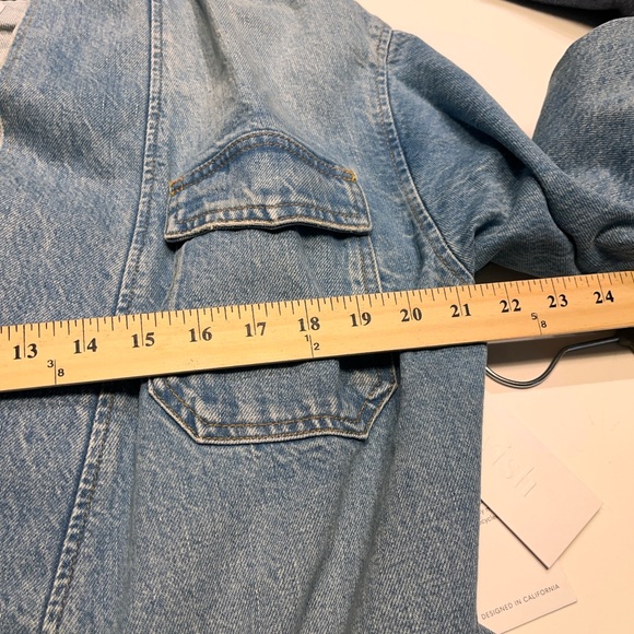Boyish x Free People Blue Denim Joaquin Kimono Jacket Dress Small NWT - Picture 13 of 16